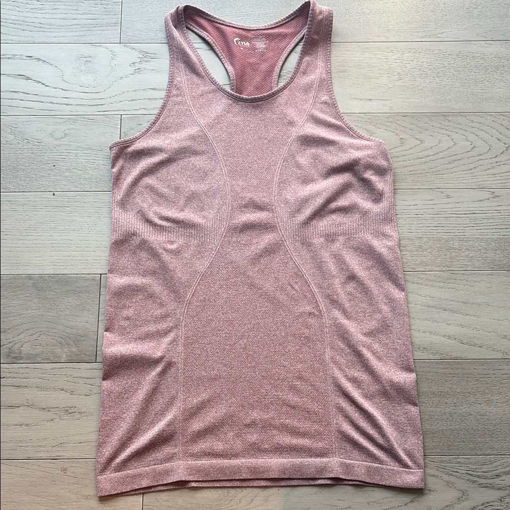 Zyia Active Poppy Charged Racerback Pink Tank Top Medium - Picture 4 of 8